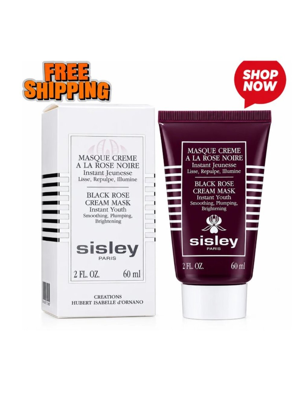 Sisley Paris Black Rose Cream Mask 60ml (2 oz) Instant Youth Mask – New & Sealed